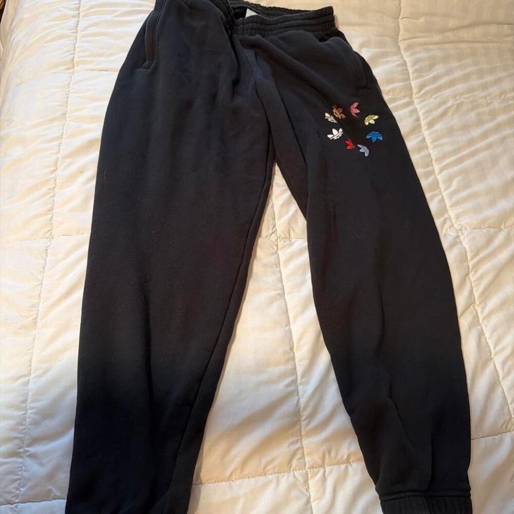 Adidas-originals Men's Black and Navy Joggers-tracksuits
